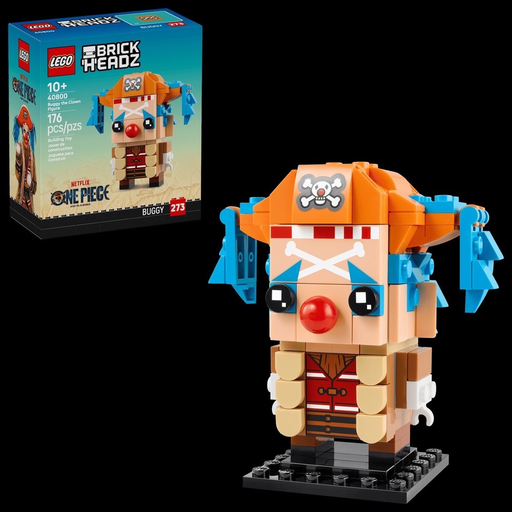 LEGO BrickHeadz Buggy the Clown 40800 One Piece Netflix 176 Pieces RETIRED - NEW